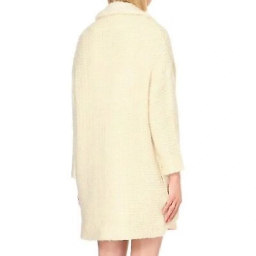 ❌SOLD❌Maje Magnum Ecru Knit Wool Cardigan Coat Cream Knitted Cozy Casual - Picture 9 of 9